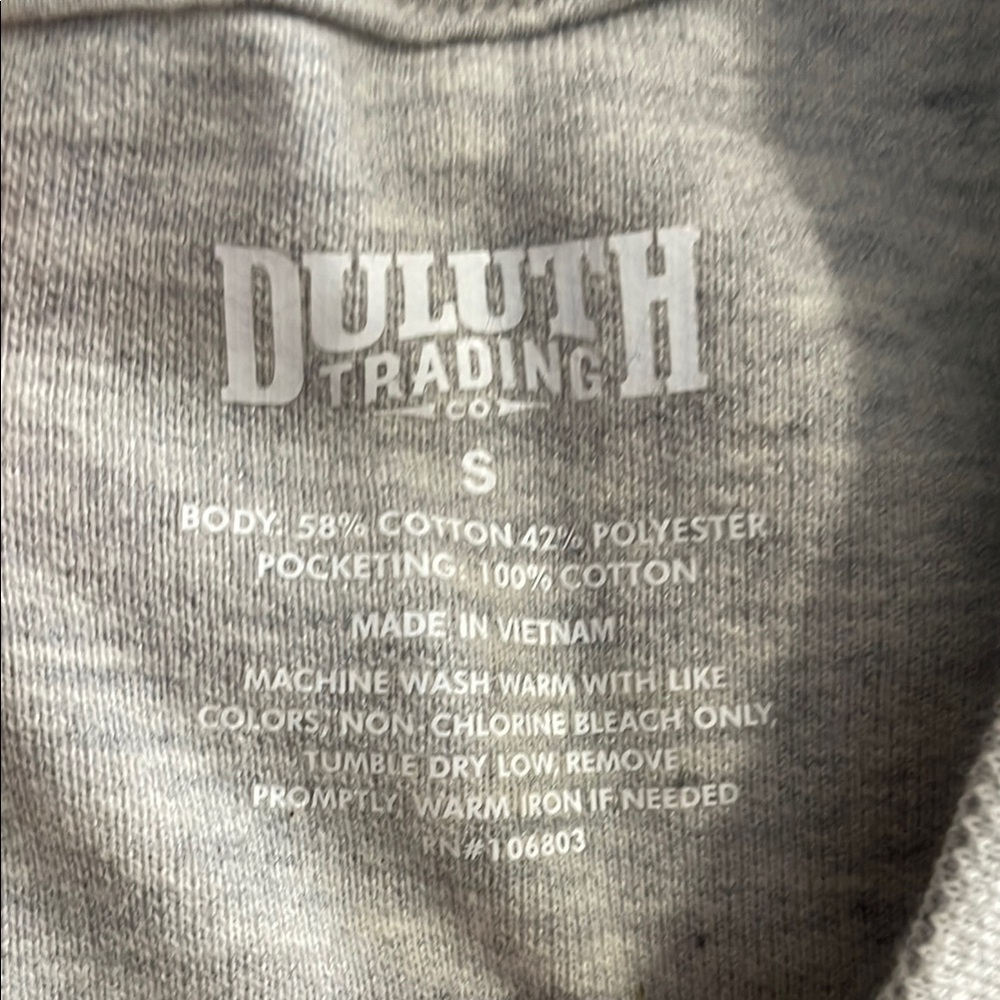 Duluth Trading Co Durable Light Gray Sweatshirt - Picture 8 of 9